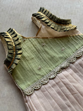 Kids Chettinad Cotton Frock with Tissue Pleats & Ruffle Sleeves - Express
