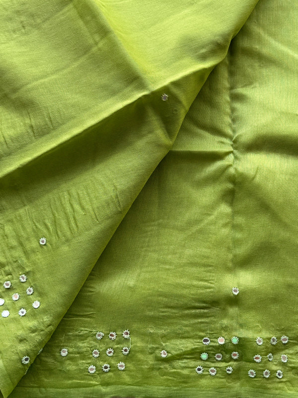 Shambhavi - Pure Kota Saree with Mirror Detailings