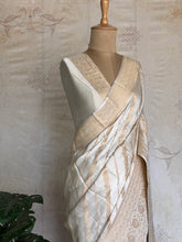 Vrishti - Mushru Satin Silk Saree with Antique Zari Jaal Weaving