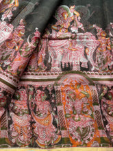Kalahasti Pen Kalamkari Kota Saree with Cotton Blouse – Narrative Design