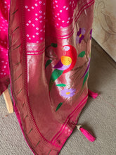 Druvika - Bandhini Printed Paithani Saree With Grand Paithani Pallu