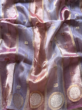 Rosaline - Pure Organza Rangkat Saree with Sona Rupa Buttas