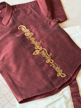 Aarumugam Arulidum Vel Boys Shirt & Dhoti Set — South Indian Traditional Ethnic Wear