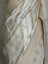 Vrishti - Mushru Satin Silk Saree with Antique Zari Jaal Weaving