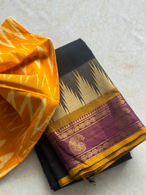 Chettinad Cotton Saree - Pongal Collection