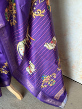 Semi Silk Saree With Tanjore Painting Inspired Prints