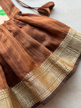 Kids Girl Dress - Paithani x Tussar Silk
