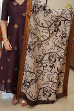 Dwaraka - Raw Silk 3-Piece Suit Set with Kalamkari Dupatta