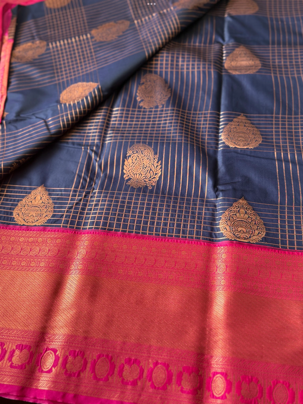 Semi Kanchi Silk Saree