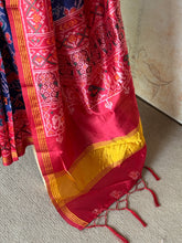 Patola Silk Saree in Navy Blue