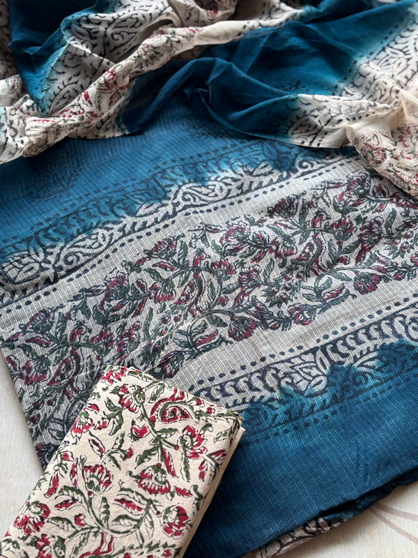 Vihana - Pure Cotton Kota Unstitched 3 Piece Salwar Material