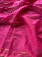 Sharika - Mangalgiri Cotton Unstitched 3 Piece Salwar Suit Set in Hot Pink & Blush Pink