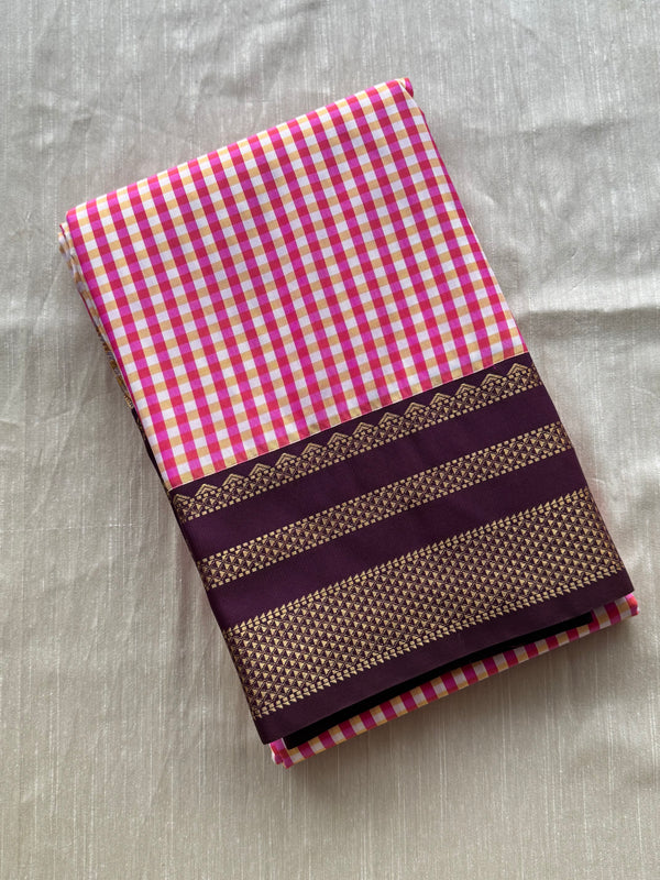 Semi Kanchi Silk Saree