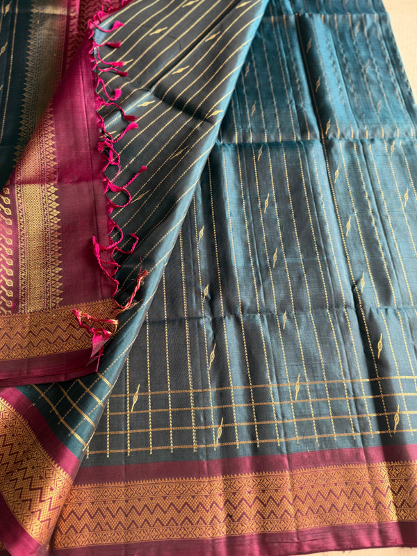 Pure Kanjivaram Soft Silk Saree – Vintage Edition | Traditional South Indian Silk Wear