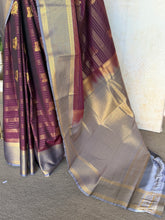 Semi Kanchi Silk Saree with Zari Pallu | Studio Virupa