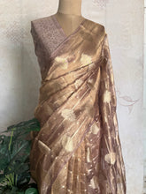 Pure Molten Gold Tissue Saree