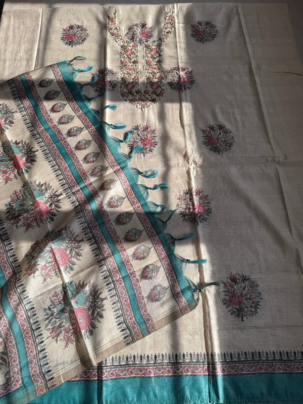 Sylvie Unstitched - Kurta + Pant + Dupatta