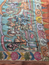Gulmohar - Pen Kalamkari Tussar Silk Saree with Zari Border & Artistic Pallu