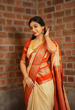 Semi Kanchi Silk Saree - Onam Edit