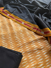 Kamazhi - Ikkat Cotton 3 Piece Suit Set – Yellow & Black