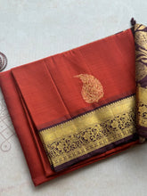 Pure Kanjivaram Soft Silk Saree with Paisley Zari Buttas & Kanchi Border – Vintage Edition