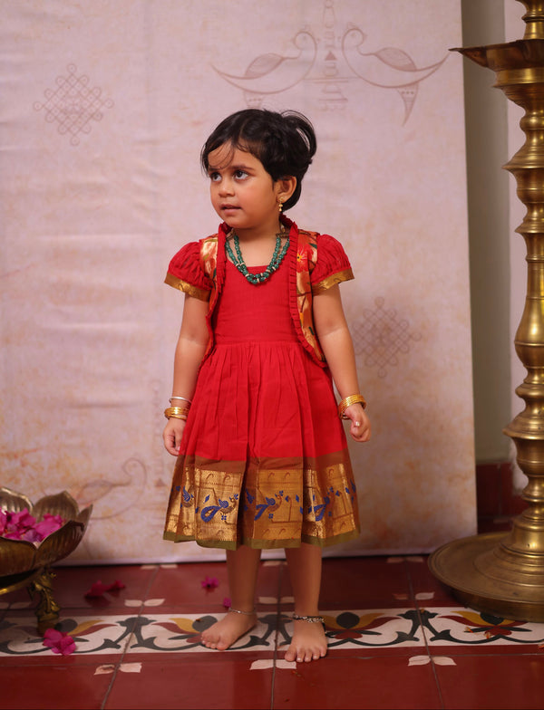 Kids Overcoat Frock - Pongal Collection Express