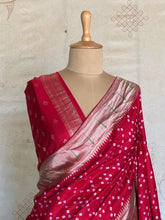 Druvika - Bandhini Printed Paithani Saree With Grand Paithani Pallu
