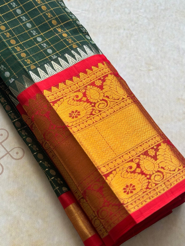 Kuppadam Silk Cotton Saree