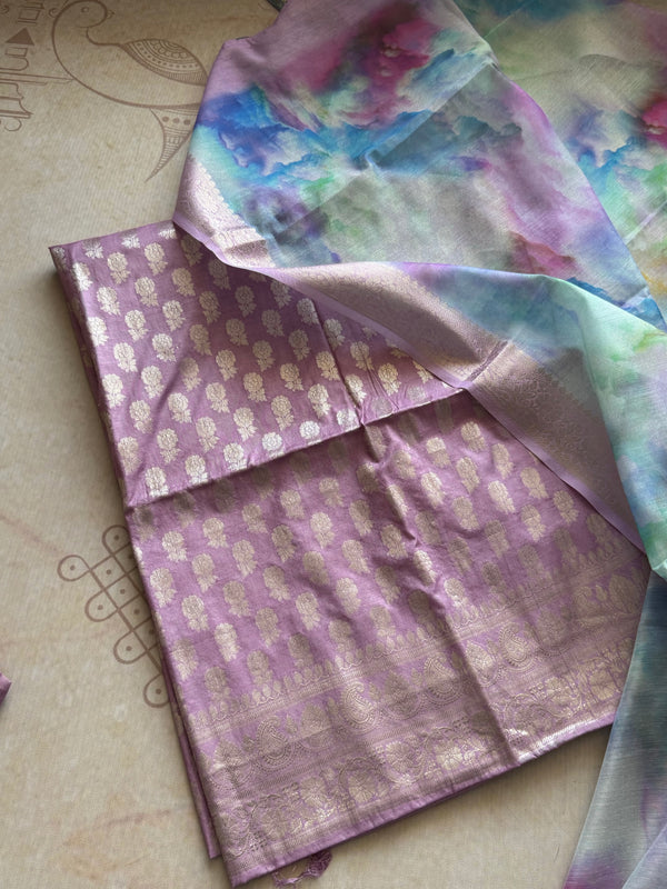 Alanah - Banarasi Unstitched Salwar Suit Set