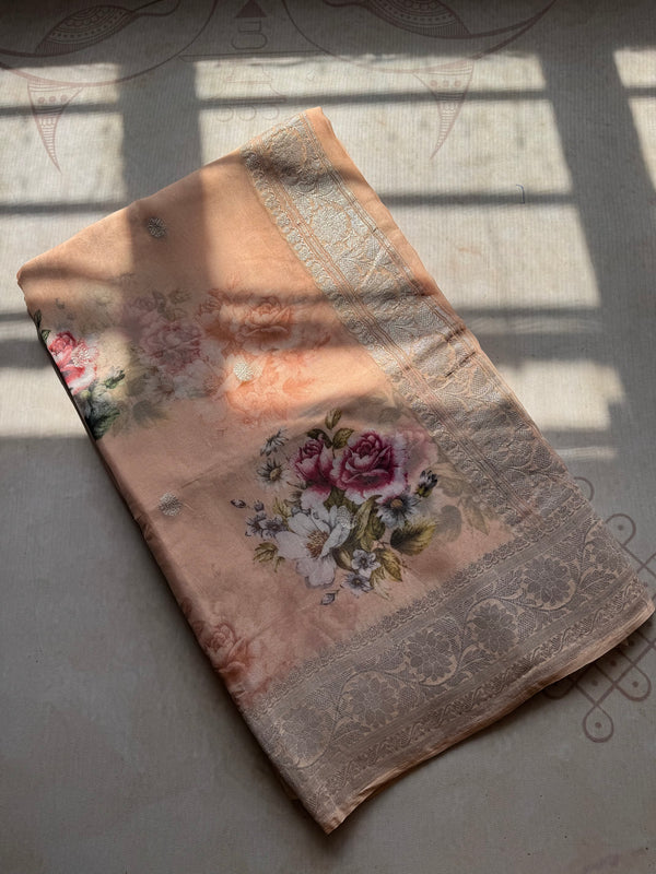 Pure Floral Khaddi Georgette