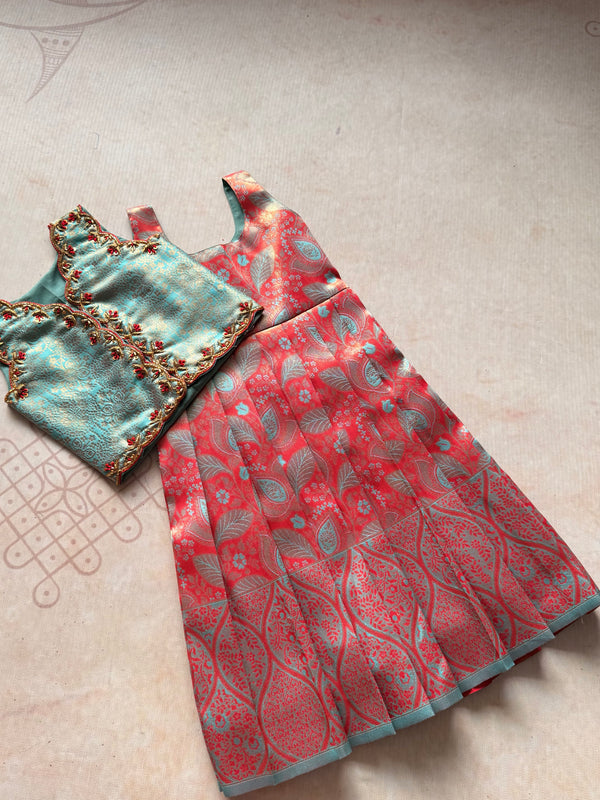 Visalini- Overcoat 2 in 1 Dress Festive Edit