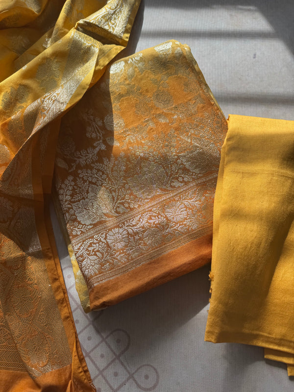 Alanah - Banarasi Unstitched Salwar Material