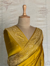 Tripti Mushru Banarasi Silk Saree – Peacock & Rani Palki Zari