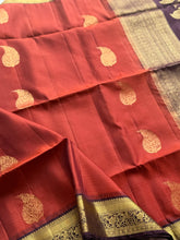 Pure Kanjivaram Soft Silk Saree with Paisley Zari Buttas & Kanchi Border – Vintage Edition