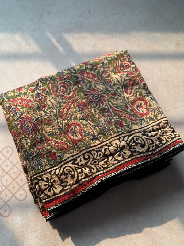 Chanderi Kalamkari Saree