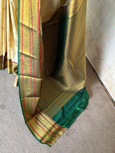 Semi Kanchi Silk Saree – Off-White Kanchi Zari Border