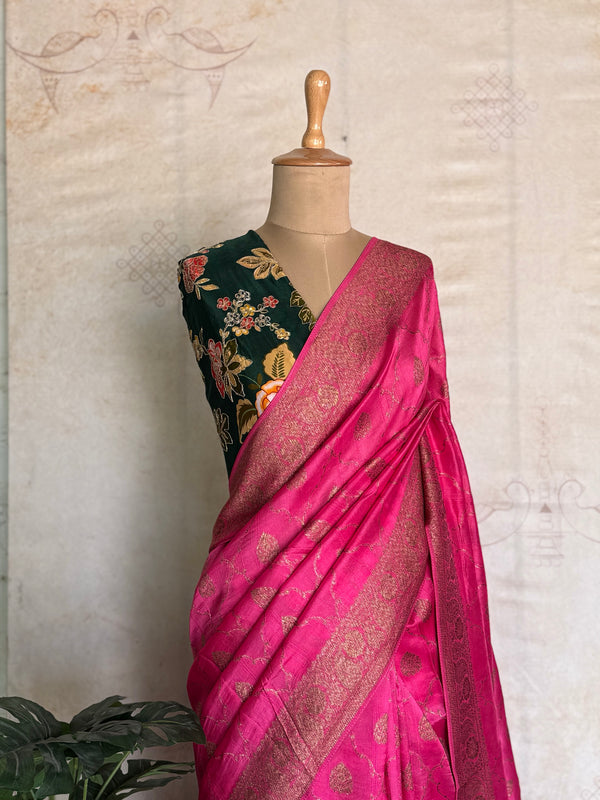 Nijaruna - Pure Matka Silk Saree With Jaal Weaving