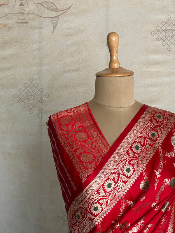 Kalpana - Pure Mushru Banarasi Meenakari Weaving
