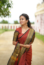 Ganika - Pure Kanchi Cotton Saree With Checks