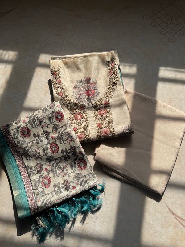 Sylvie Unstitched - Kurta + Pant + Dupatta