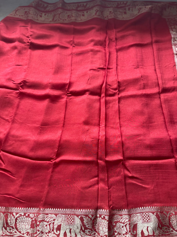 Dola Silk Zari Border Saree