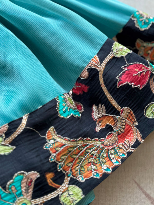 Kids Goergette Banarasi Dress