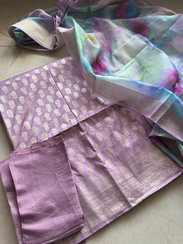 Alanah - Banarasi Unstitched Salwar Suit Set