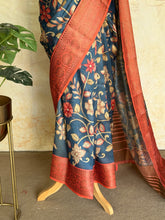 Chandini - Kalamkari Antique Zari Border Saree