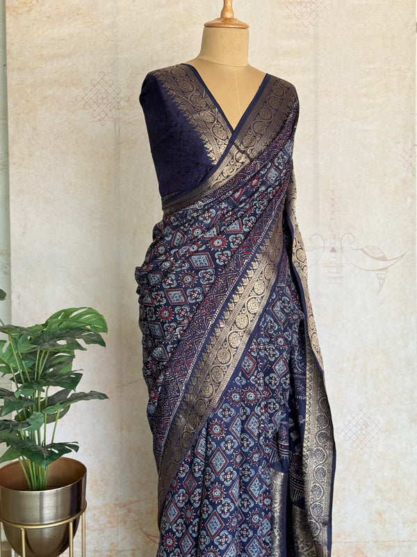 Dola Silk Zari Border Saree