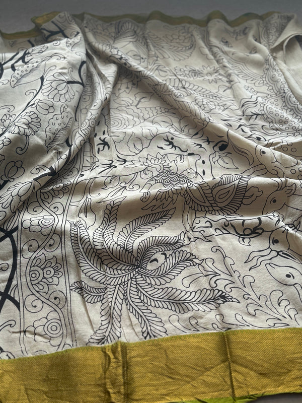 Chennuri Silk Outline Pen Kalamkari