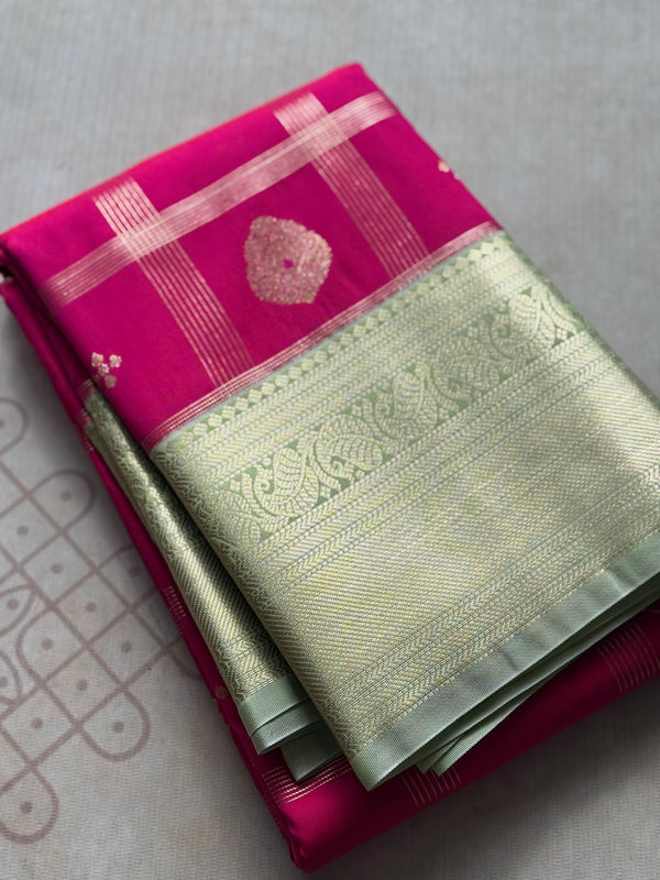 Semi Kanchi Silk Saree