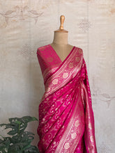 Mushru Katan Pure Banarasi Saree