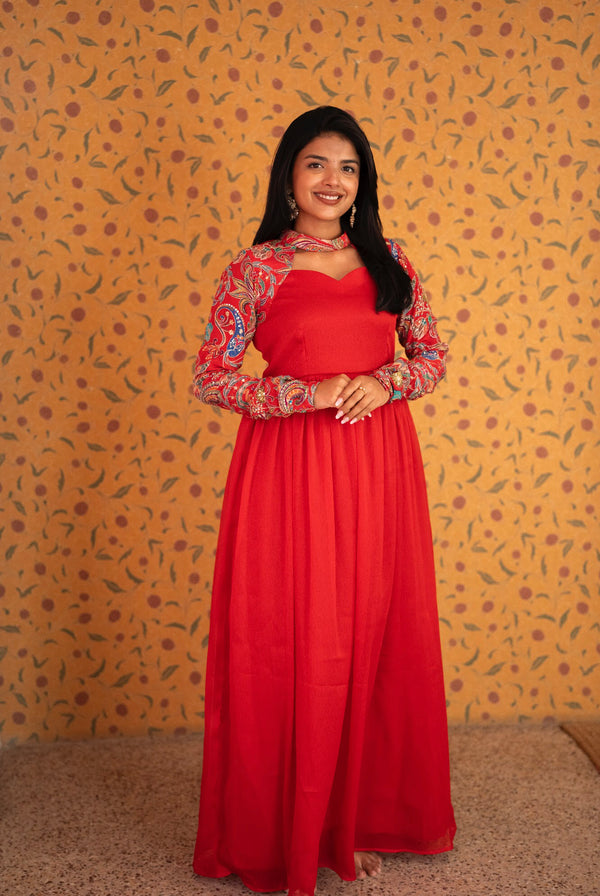 Navya - Georgette Anarkali Maxi Dress