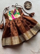 Kids Girl Dress - Paithani x Tussar Silk